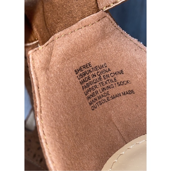 Brown Suede Sheree Wedges - Picture 6 of 7